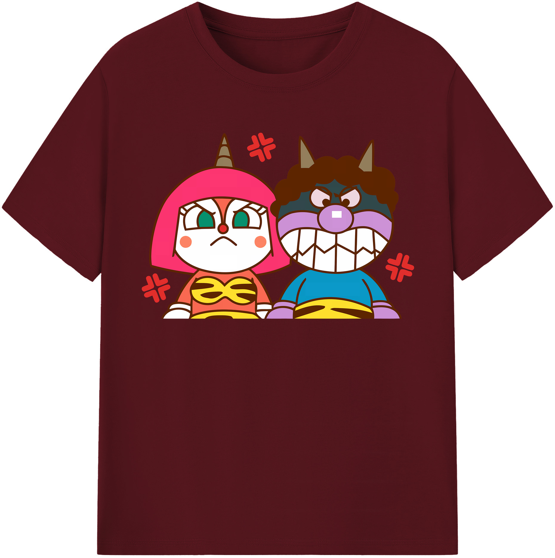 （画像用） アンパンマン Anpanman 綿100％半袖Tシャツ（フロントプリント）